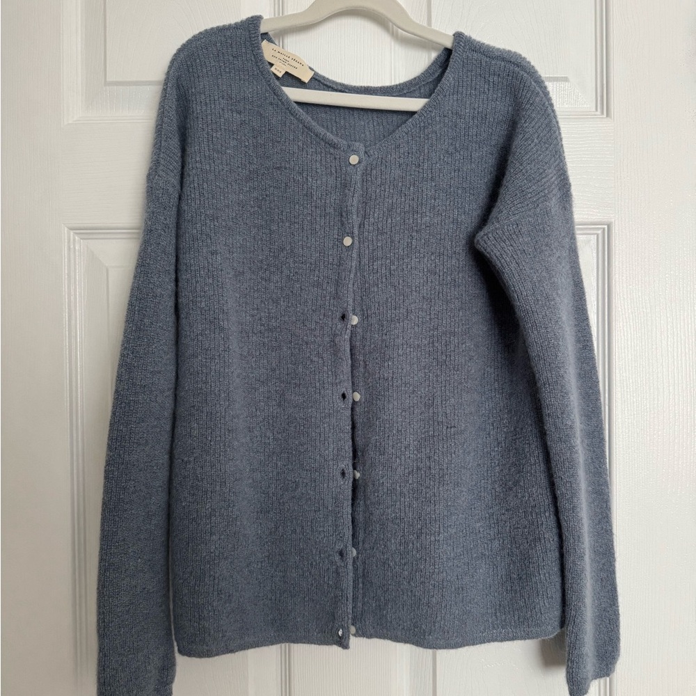 Sezane Gaspard Cardigan Vintage Blue XXS NWOT